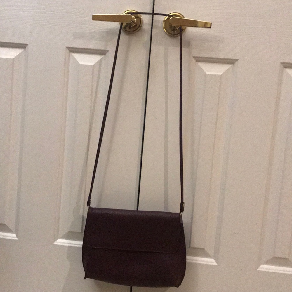 Nordstrom Burgundy & Grey reversible Crossbody Bag - Picture 4 of 4